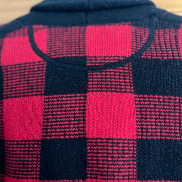 New without tags, Buffalo plaid Polo Ralph Lauren wool cardigan - Picture 11 of 12